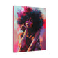 Lord Not Today Afrocentric Black Woman Abstract Art Canvas Wall Print