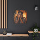 Hello Afrocentric Black Woman Art Canvas Wall Print