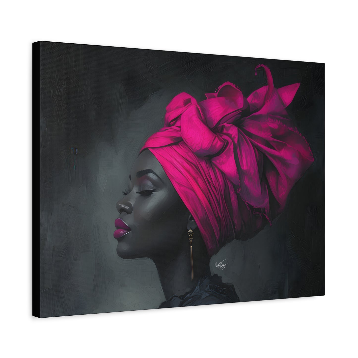 So Still Black Woman Wall Canvas Art