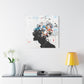 Frustration Afrocentric Black Art Canvas Wall Print