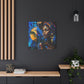 Vacation Vibes Afrocentric Black Woman Abstract Art Canvas Wall Print