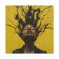 Hype Afrocentric Black Woman Art Canvas Wall Print
