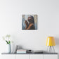 Naturally Peaceful Afrocentric Black Woman Art Canvas Wall Print