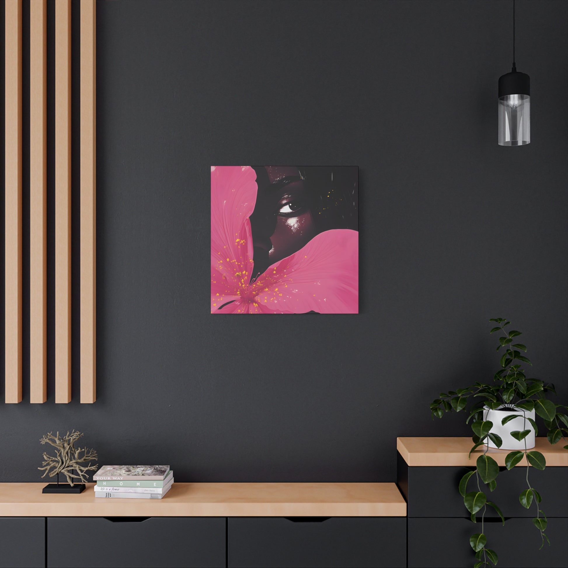 Beautiful Secrets Afrocentric Black Woman Art Canvas Wall Print - Xtreme Shopper