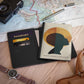 Travel Brings Balance Vegan Leather Black Art RFID Blocking Passport Cover