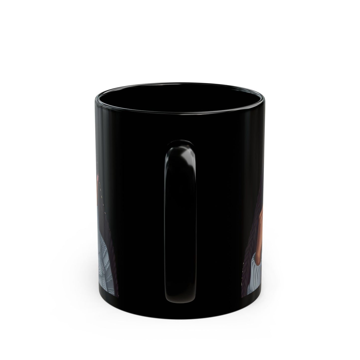 Morning Vibes Afrocentric Black Woman Art Coffee Mug
