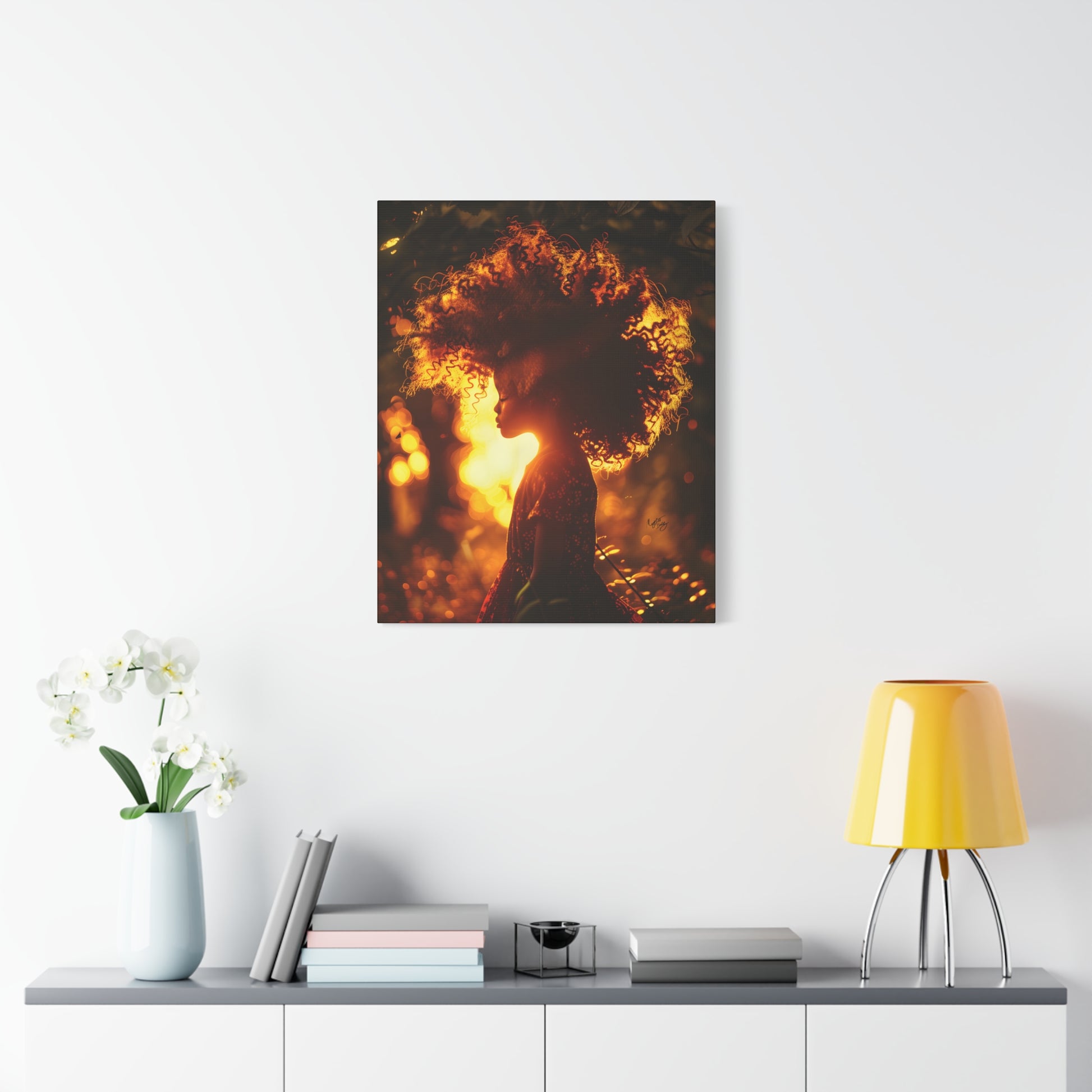 Sunrise Of Youth Afrocentric Black Art Canvas Wall Print - Xtreme Shopper