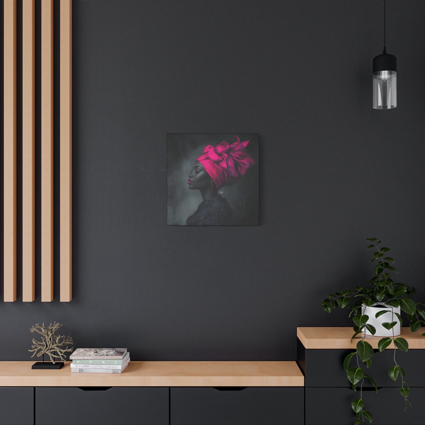 So Still Black Woman Wall Canvas Art