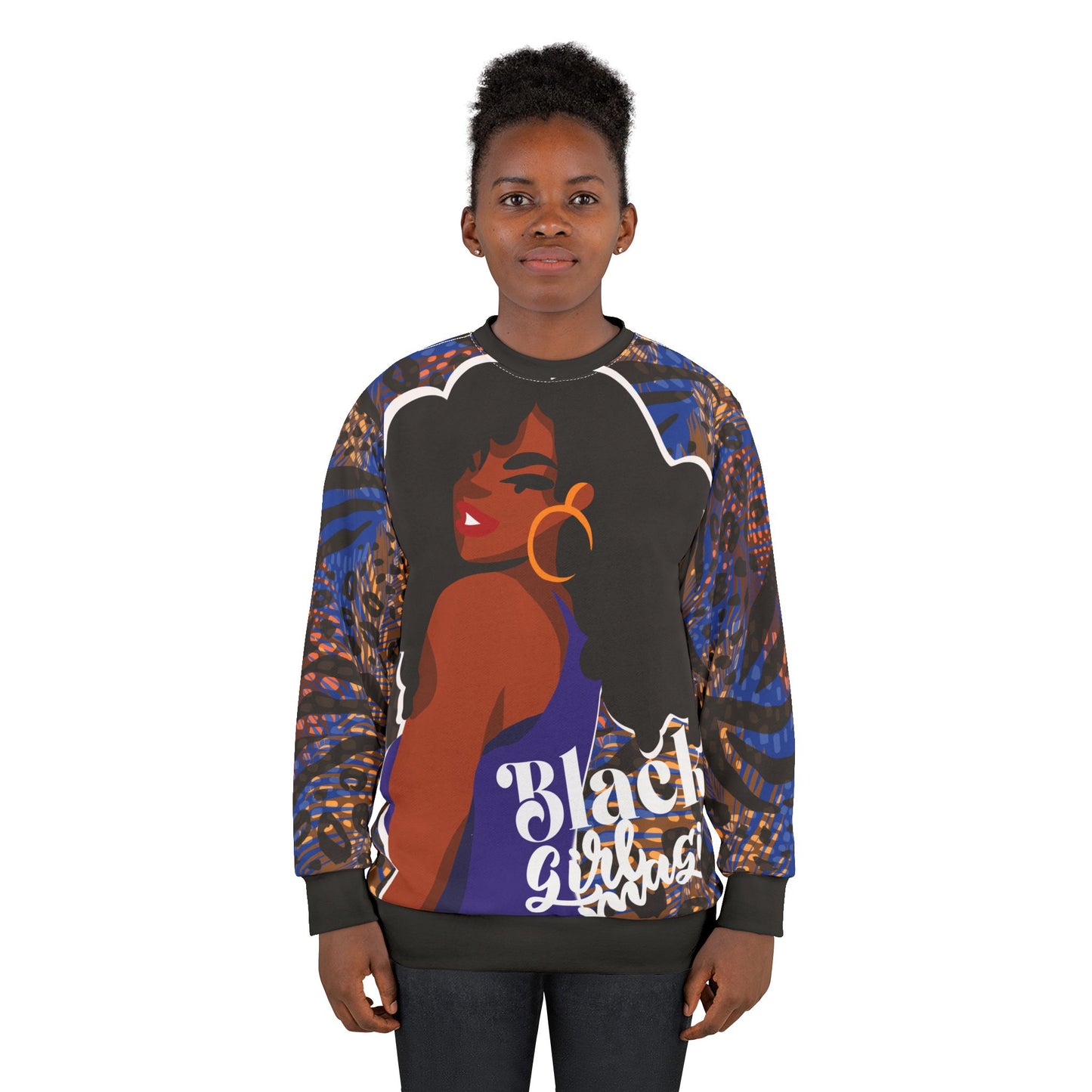 Black Girl Magic Animal Print Theme Sweatshirt