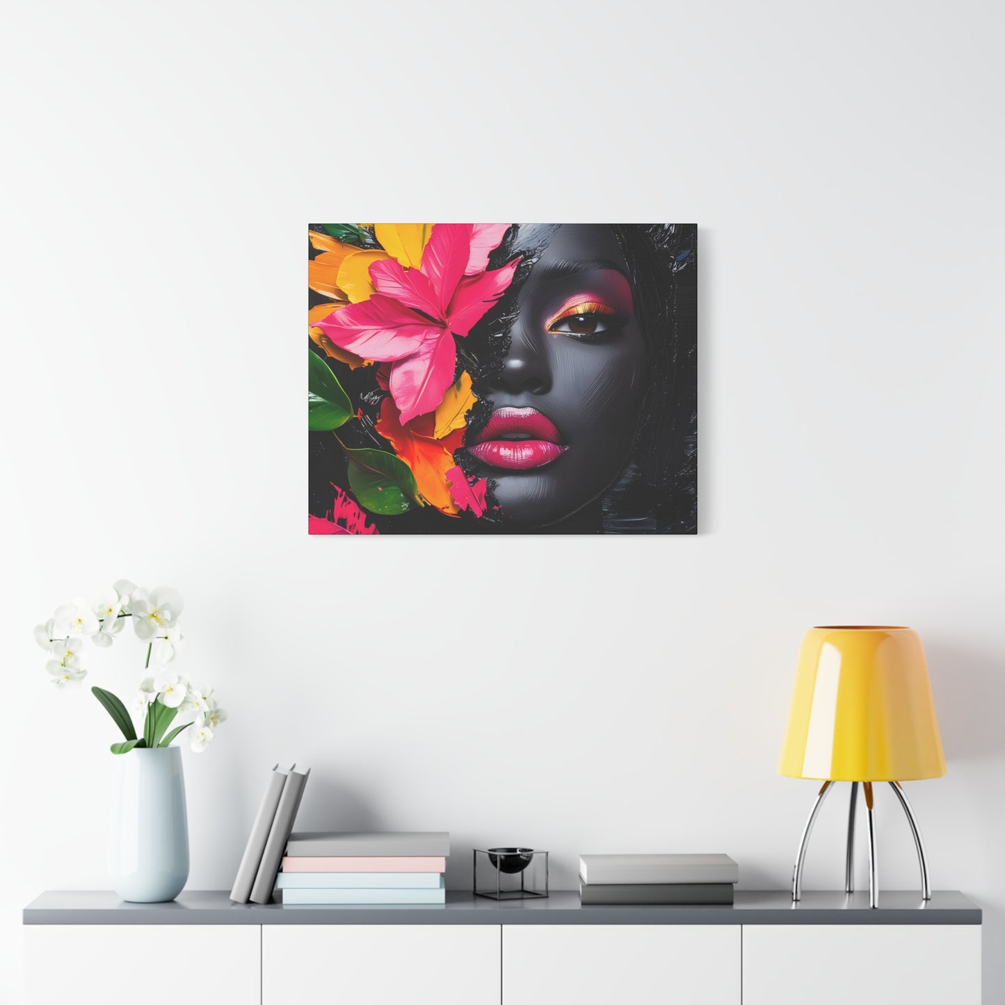 Everything is Beautiful Afrocentric Black Woman Art Canvas Wall Print