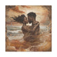 Forever Mine Black Love Art Canvas Wall Print