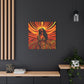 Autumn Rises Black Woman Art Canvas Wall Print