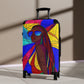 Afro Fractal Vacay Black Art Hardshell Hardside Lockable Spinner Suitcase Luggage