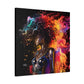 Colors Of The Universe Afrocentric Black Woman Abstract Fantasy Art Canvas Wall Print