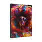 Groovy Summer Black Woman Psychedelic Themed Artwork Canvas Wall Print - Xtreme Shopper