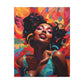 I Am The Embodiment Of Black Joy Afrocentric Black Woman Abstract Art Canvas Wall Print