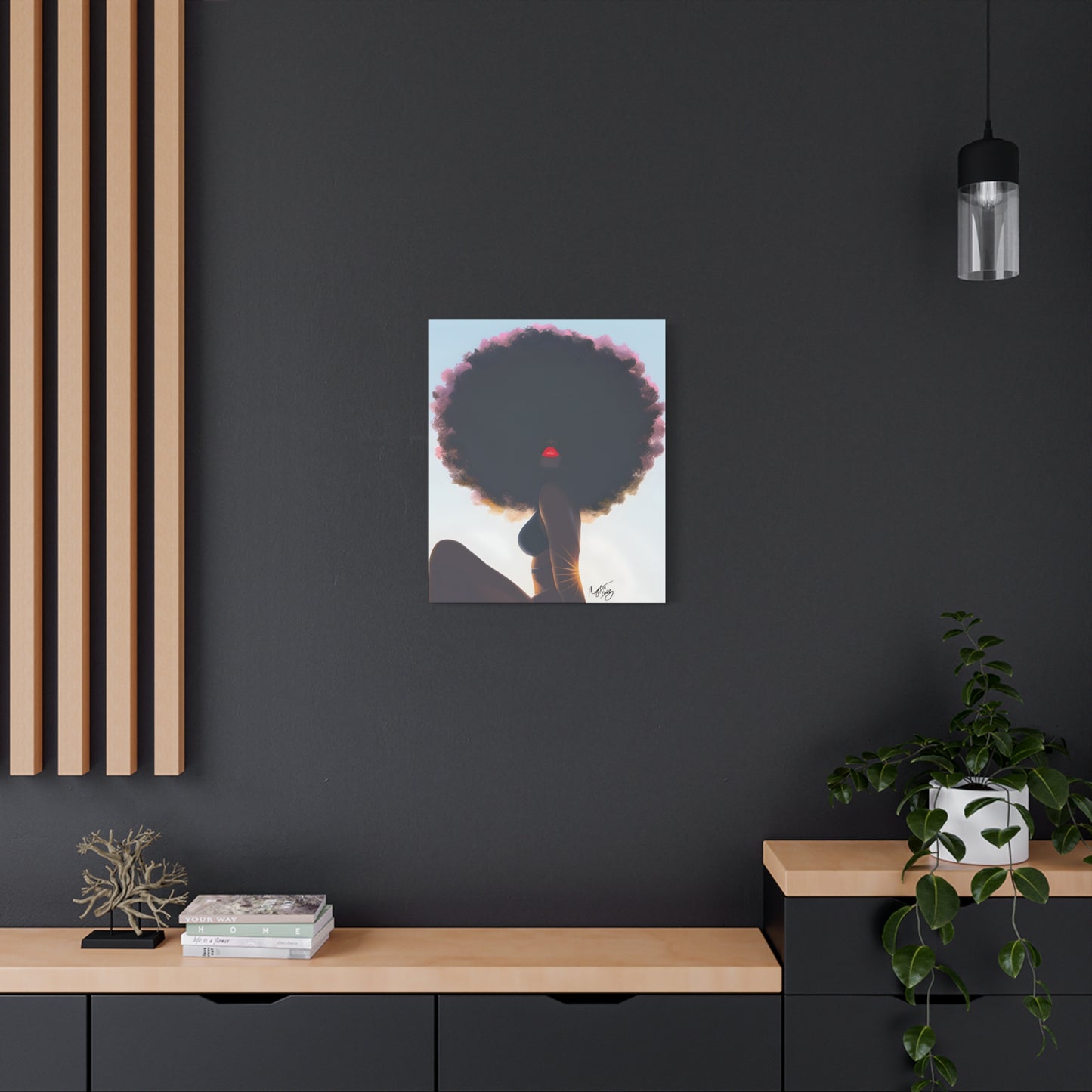 I Am That Chick Afrocentric Black Woman Abstract Fantasy Art Canvas Wall Print - Xtreme Shopper