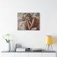 Home Alone Black Woman Art Canvas Wall Print