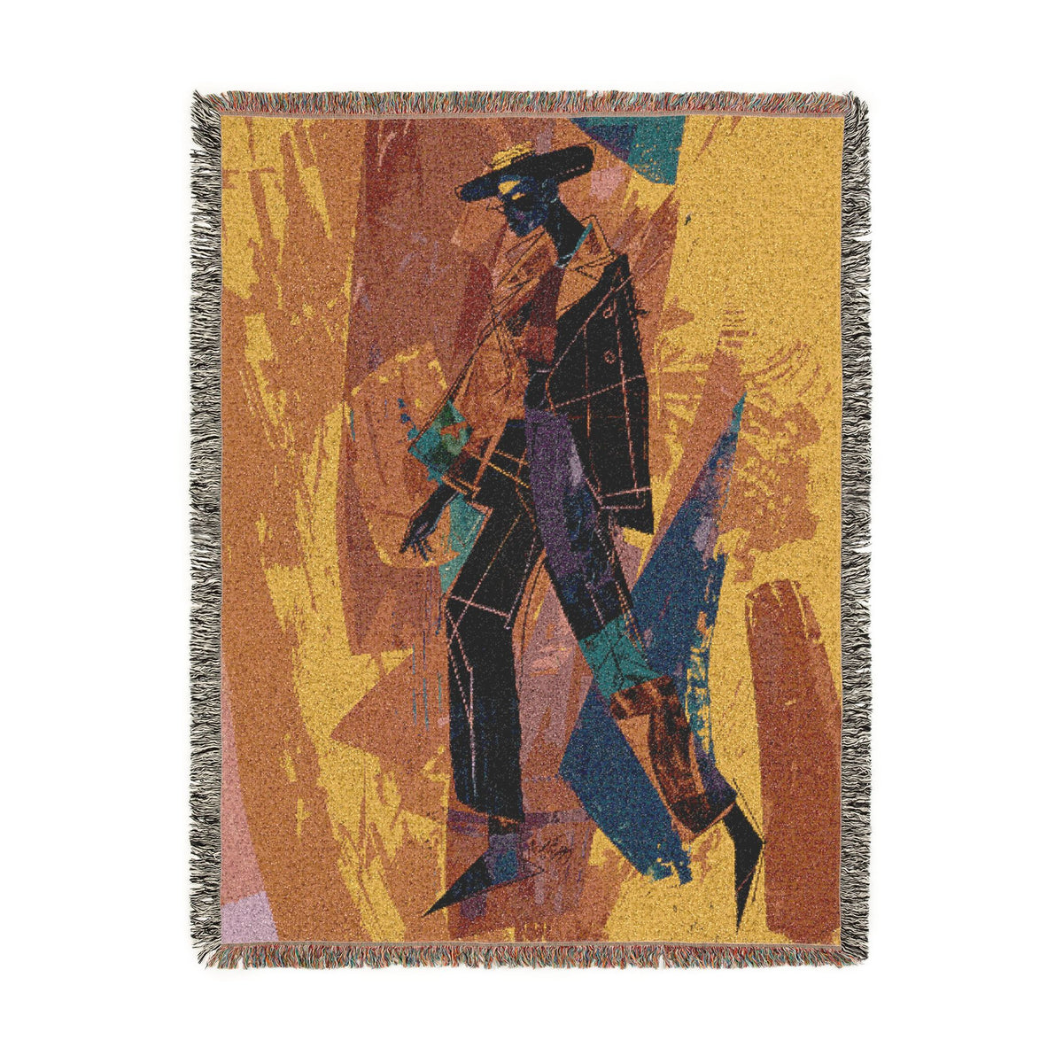 So Cool Black Art Woven Throw Blanket