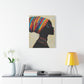 Regal Thoughts Afrocentric Black Woman Art Canvas Wall Print