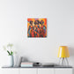 The Sisters Afrocentric Abstract Fantasy Black Woman Art Canvas Wall Print