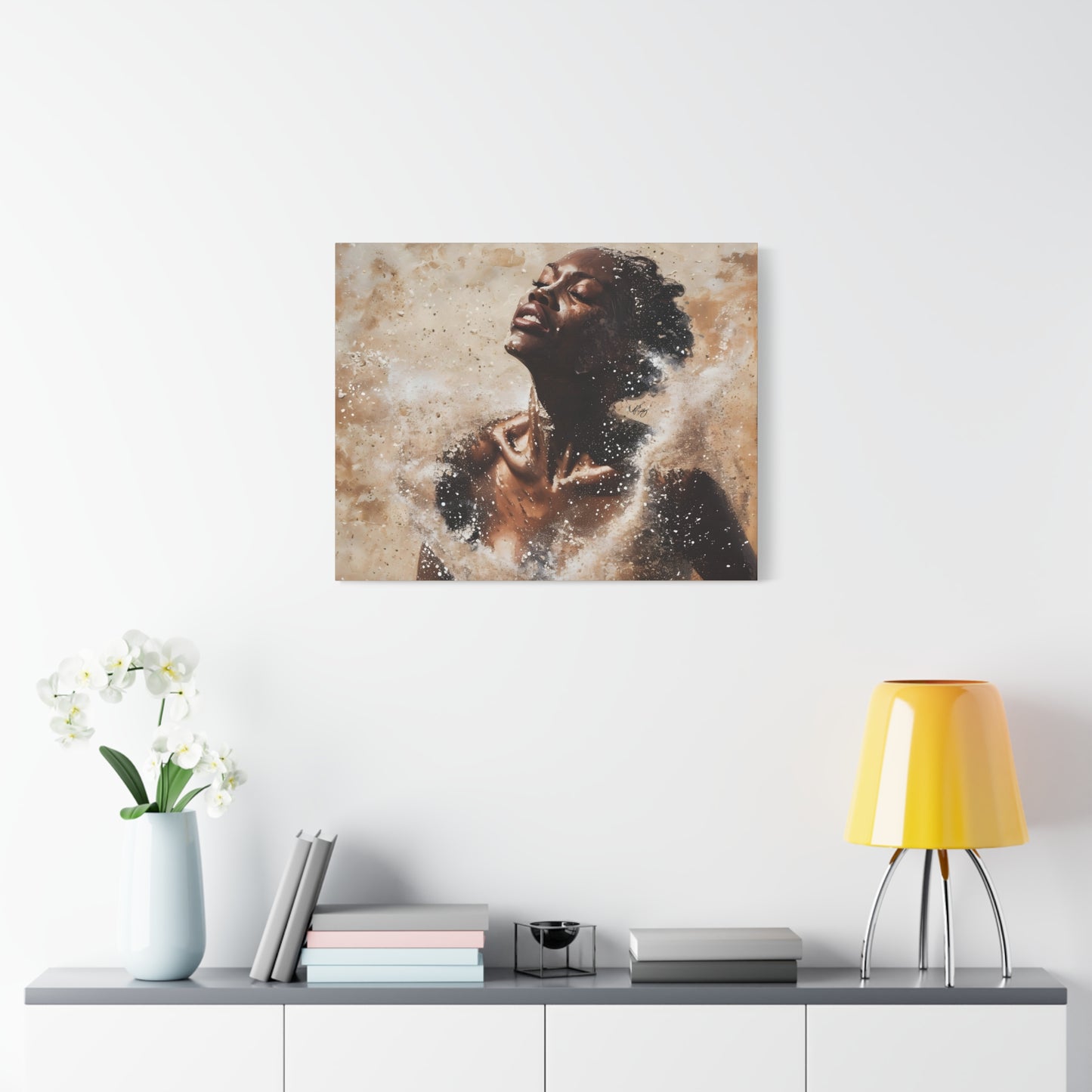 The Breakthrough Black Woman Art Canvas Wall Print
