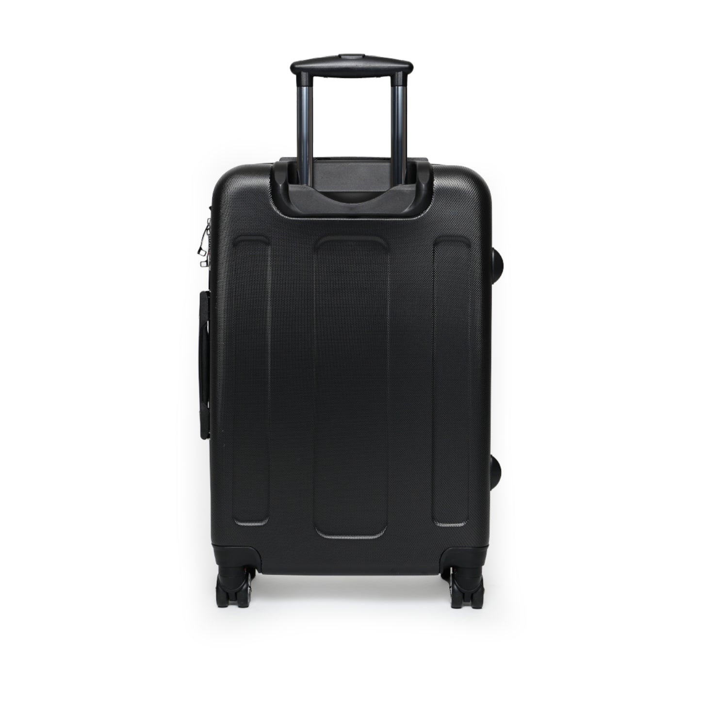 Universe Of Flowers Black Art Hardshell Hardside Lockable Spinner Suitcase Luggage