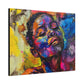 Beautiful and At Peace Afrocentric Black Woman Art Canvas