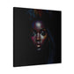 The Look Black Woman Abstract Artwork Canvas Wall Print