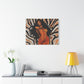 The Rhythm Is In Me Afrocentric Black Woman Art Canvas Wall Print - Xtreme Shopper