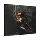 Dance In The Dark Afrocentric Black Woman Art Canvas Wall Print
