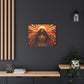 Sunkissed Afrocentric Black Woman Abstract Art Canvas Wall Print
