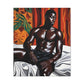 Good Morning Afrocentric Black Artwork Canvas Wall Print