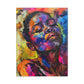 Beautiful and At Peace Afrocentric Black Woman Art Canvas