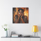 Hello Afrocentric Black Woman Art Canvas Wall Print