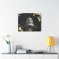 Gold Is My Passion Afrocentric Black Woman Abstract Art Canvas Wall Print