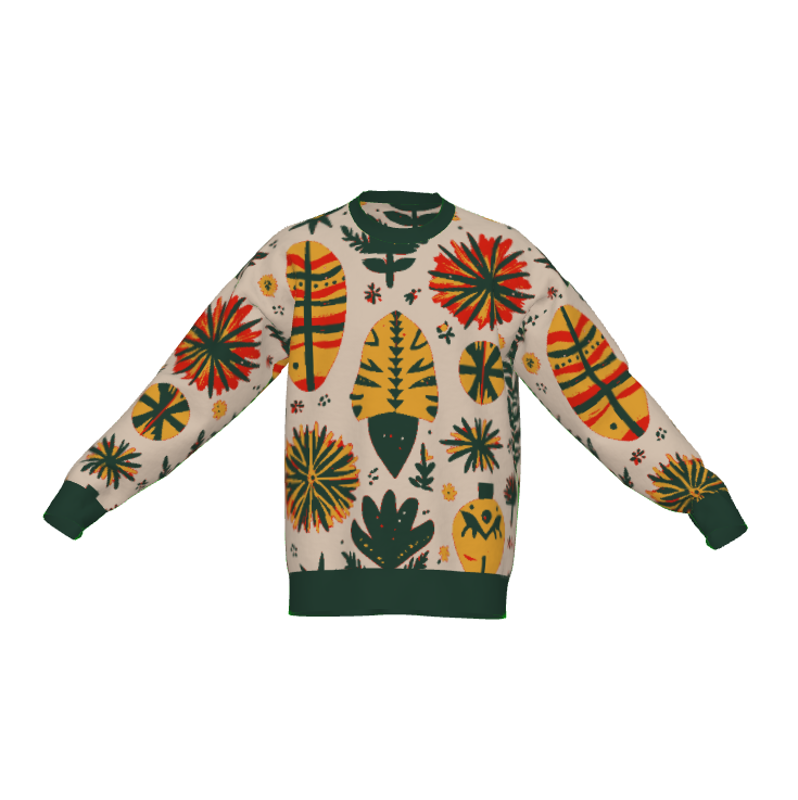 African Ornaments Holiday Crewneck Sweater - Xtreme Shopper