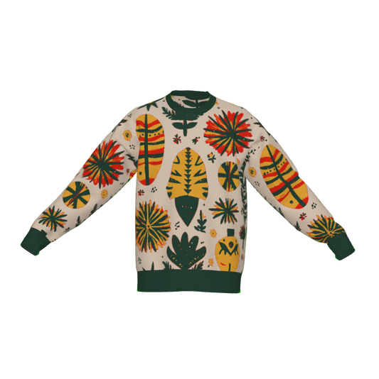 African Ornaments Holiday Crewneck Sweater - Xtreme Shopper