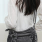Trendy Adjustable Strap Denim Crossbody Bag