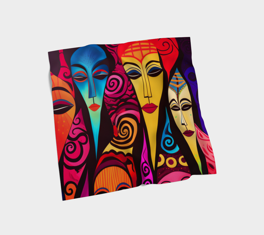 The Mask Silk Habotai Square Scarf