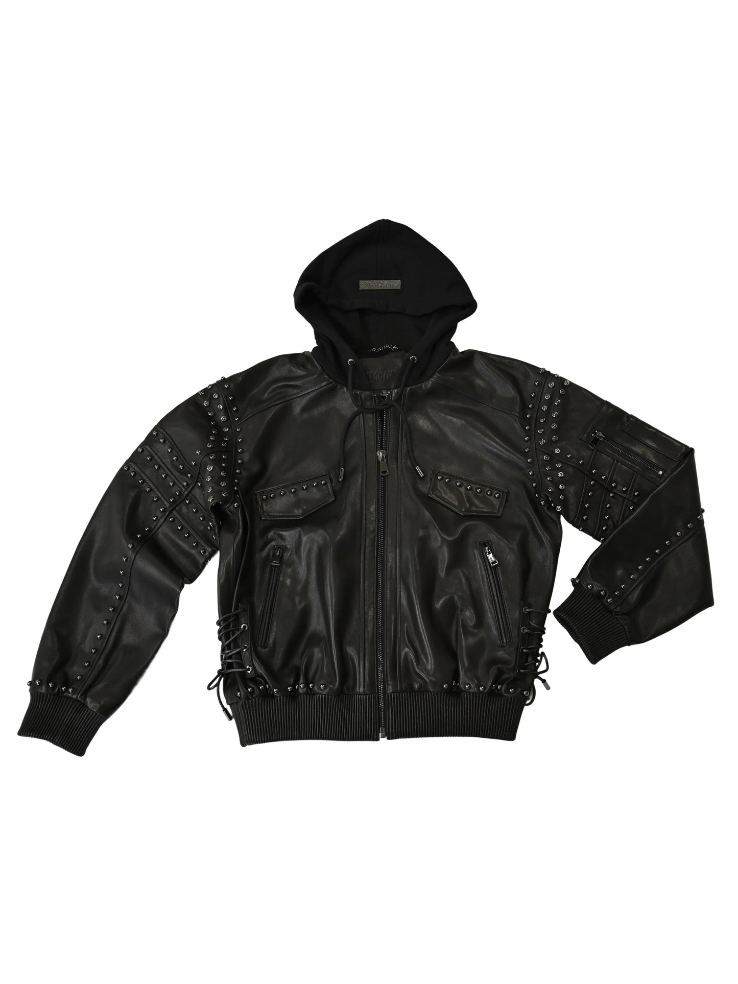 Trendy Leather Bomber Moto Jacket