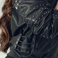Trendy Leather Bomber Moto Jacket