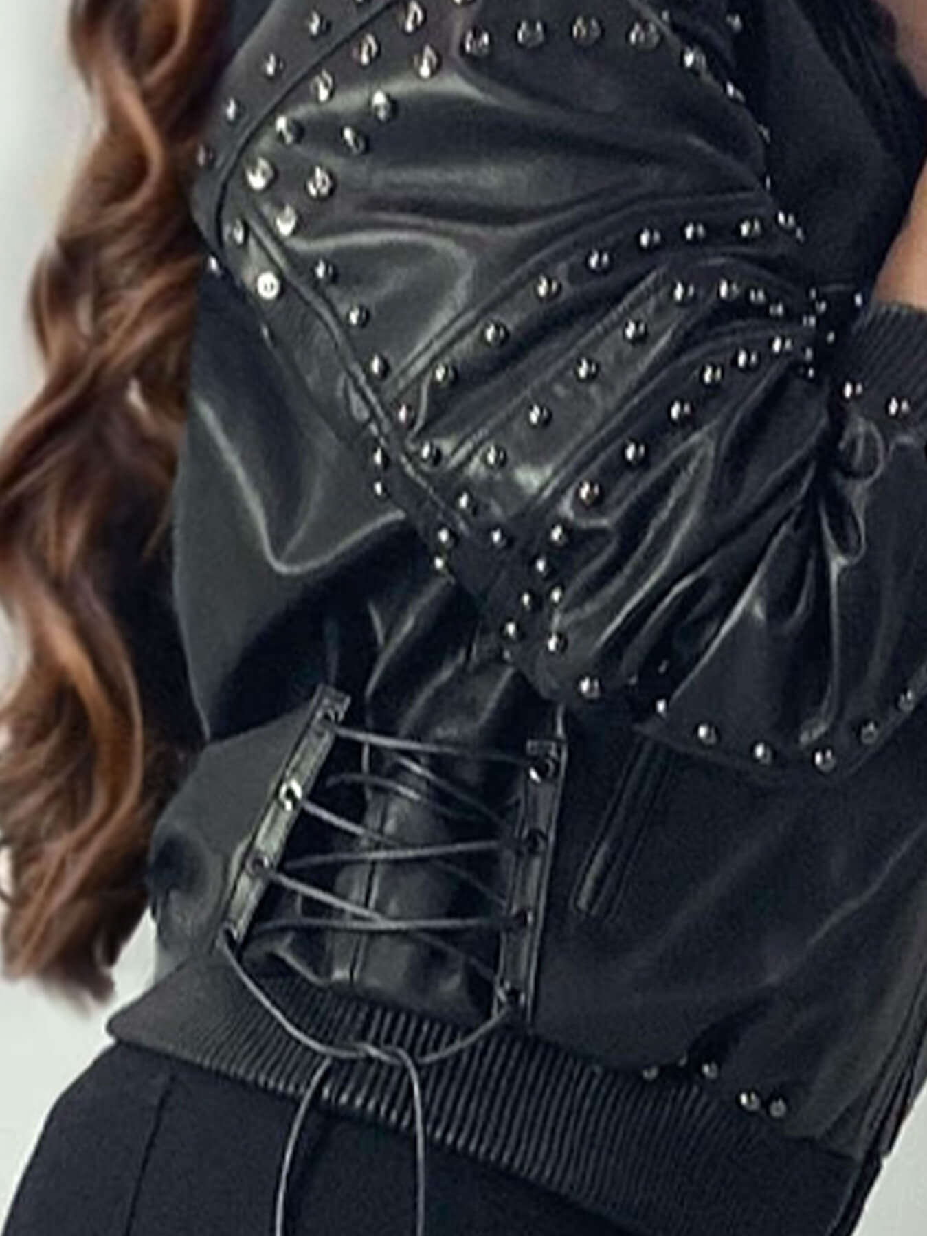 Trendy Leather Bomber Moto Jacket