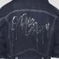 Cropped Chain Link Denim Jacket