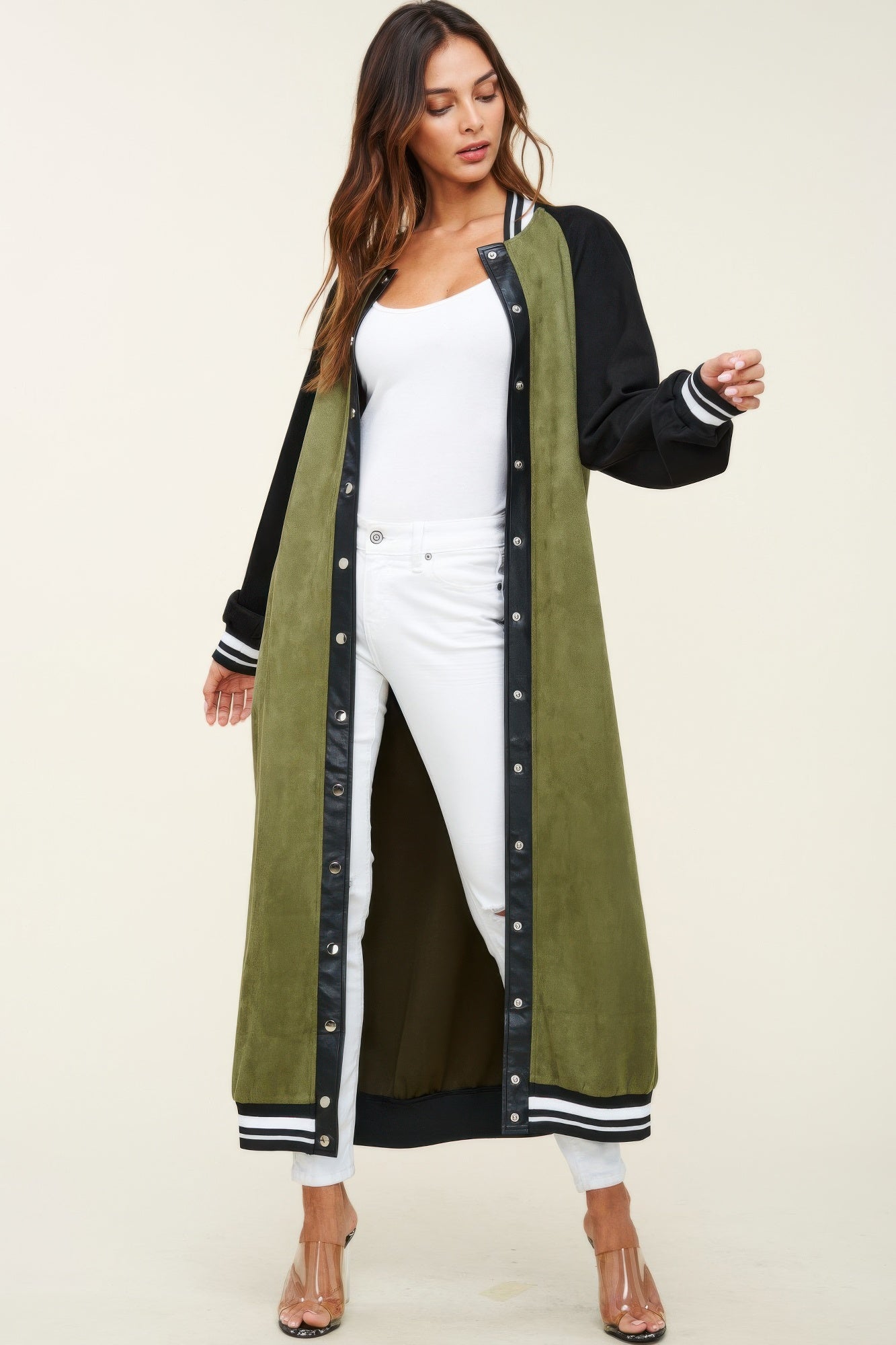 Trendy Faux Suede Maxi Jacket - Xtreme Shopper