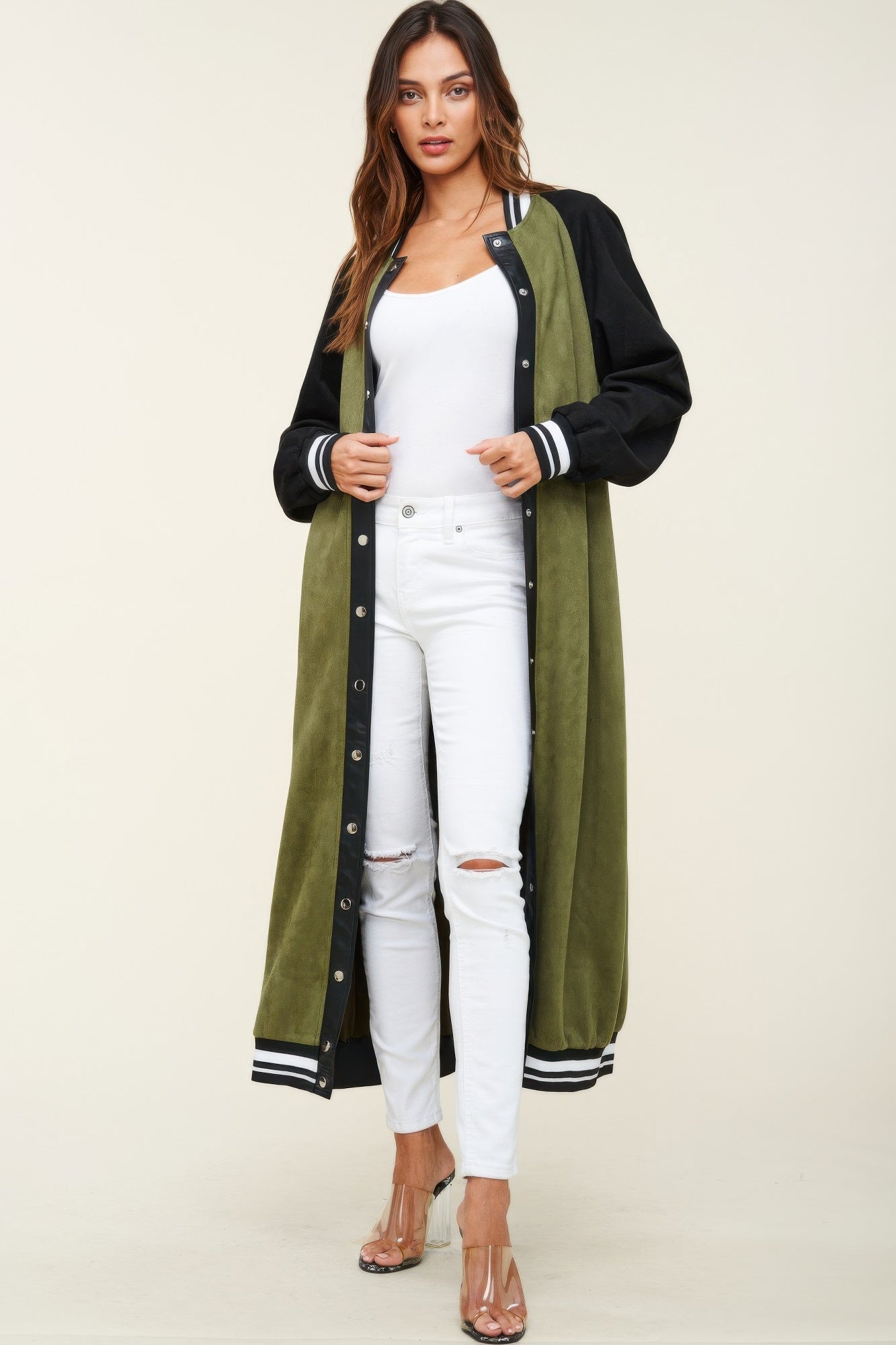 Trendy Faux Suede Maxi Jacket - Xtreme Shopper