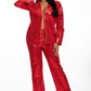 Party Sequin Top and Wide Leg Pants Two Piece Set - Xtreme Shopper
