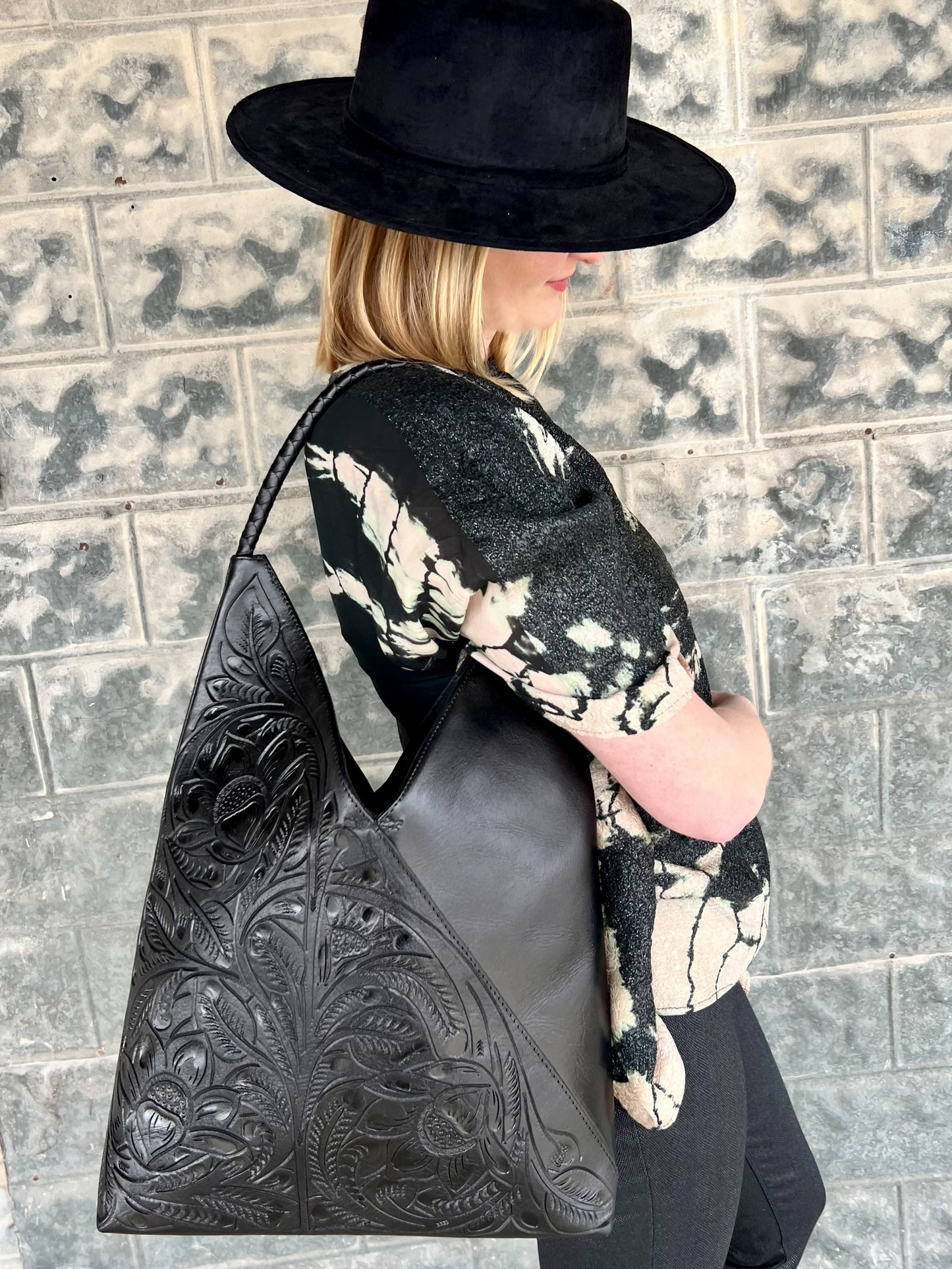 The Nancy Ann Leather Hobo Bag