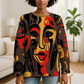 A Little Abstract Afrocentric Crewneck Women's Sweater