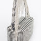 Oversized Rhinestone Fringe Strap Evening Party Clutch - Xtreme Shopper